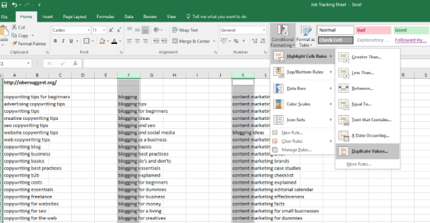Как сравнить 2 столбца в Microsoft Excel