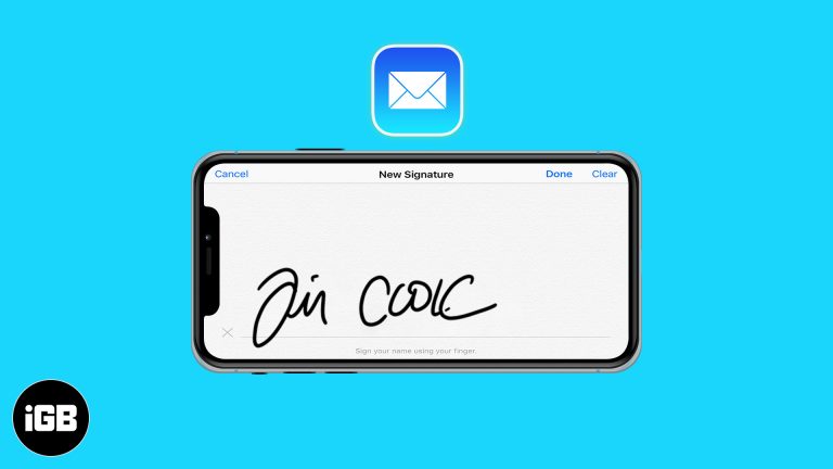 Как изменить подпись в почтовом приложении на iPhone и iPad
