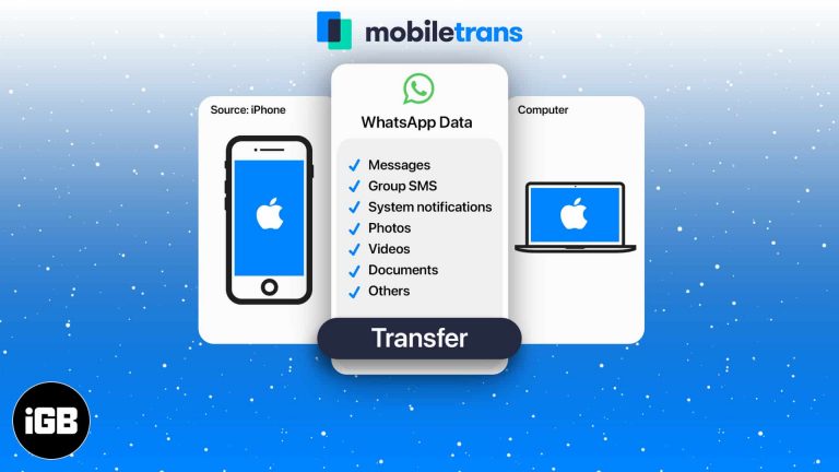 Как сделать резервную копию WhatsApp с iPhone на Mac с помощью MobileTrans