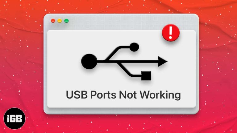 USB-порты не работают на Mac?  Вот как их исправить