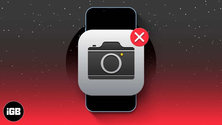Значок камеры отсутствует на iPhone или iPad?  Как это исправить