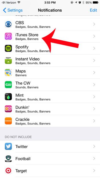 Как отключить уведомления iTunes Store на iPhone