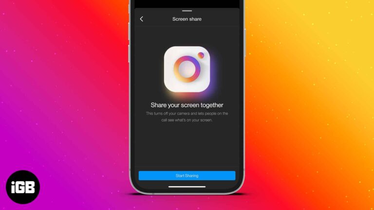 Как поделиться экраном во время видеозвонков в Instagram