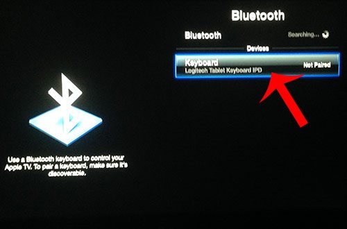 Как использовать Bluetooth-клавиатуру Logitech с Apple TV