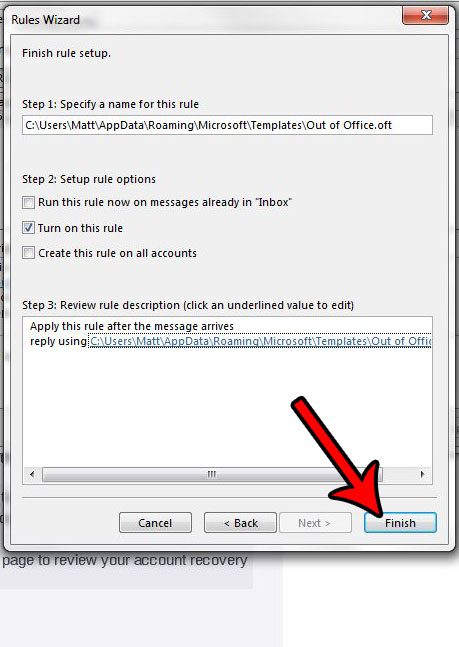 Как установить «Нет на месте» в Outlook 2013