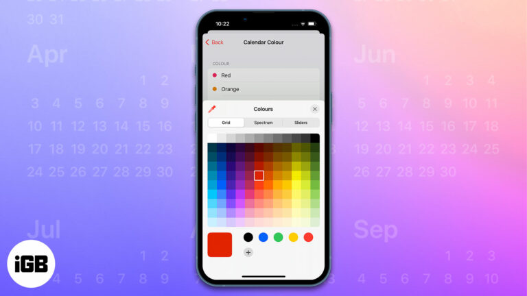Как изменить цвет календаря на iPhone, iPad и Mac