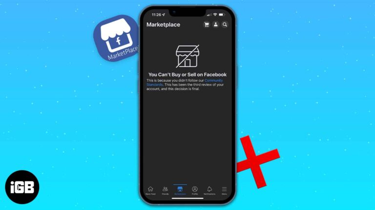 Facebook Marketplace не работает на iPhone?  9 способов исправить это!