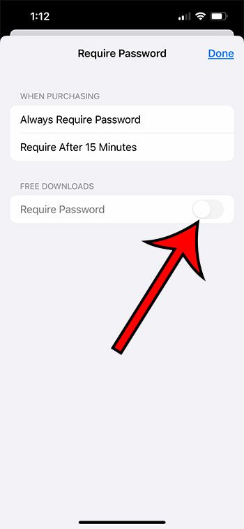 Как отключить пароль для App Store на iPhone 13