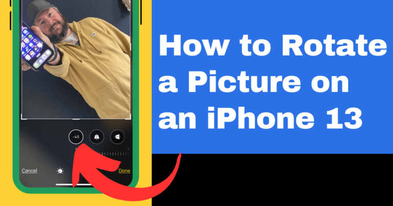 Как повернуть изображение на iPhone 13