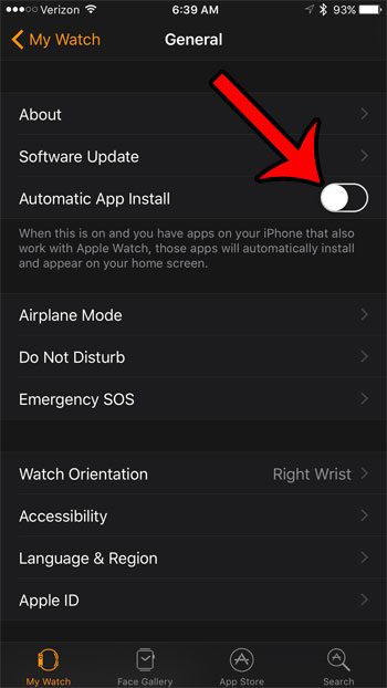 Как остановить автоматическую установку приложений на Apple Watch