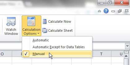 Как отключить формулы в Excel 2010