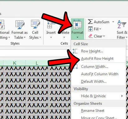 Как развернуть все строки в Excel 2013