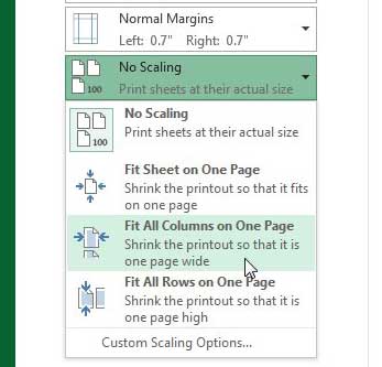 Microsoft Excel Руководство по печати всех столбцов на одной странице