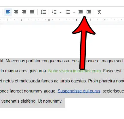 Как изменить отступ для всего документа в Google Docs