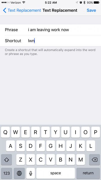 Как сделать ярлыки текстовых сообщений в iOS 10