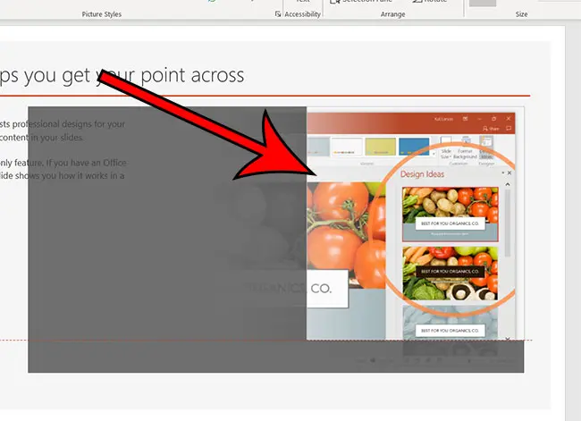 Как стереть часть изображения в Powerpoint для Office 365
