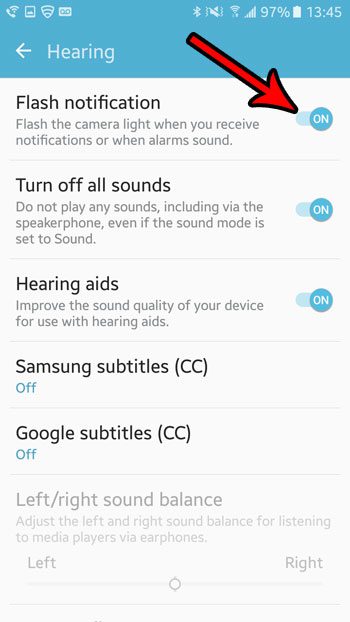 Как включить Flash для сообщений в Android Marshmallow