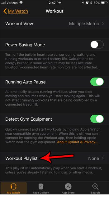 Как настроить плейлист для тренировок на Apple Watch