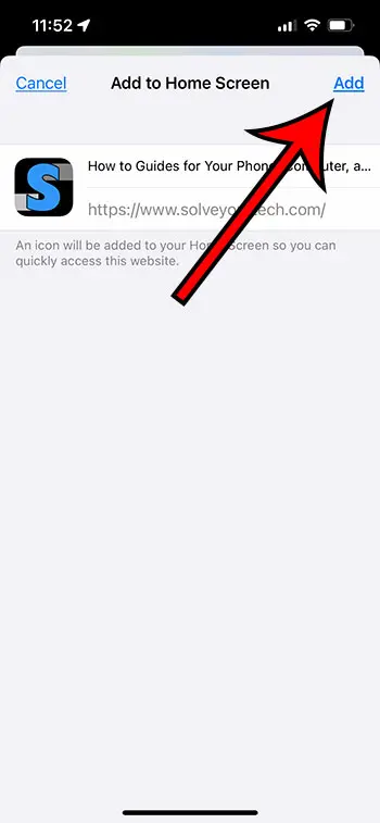 Как добавить ссылку Safari на главный экран на iPhone 13