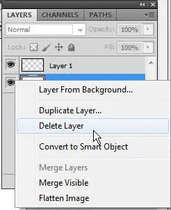 Как сделать прозрачный фон в Photoshop CS5
