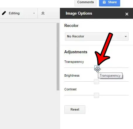 Как сделать изображение прозрачным в Google Docs