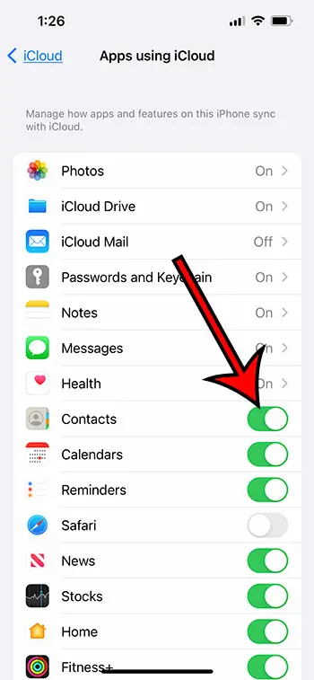 Как настроить iCloud для контактов на iPhone 13