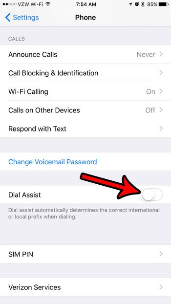 Как отключить Dial Assist на iPhone - Autotak