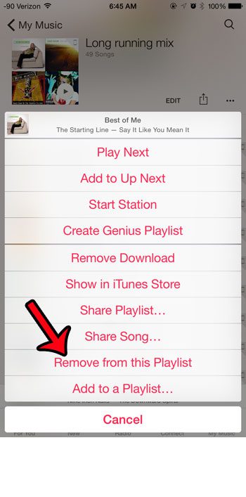 Как удалить песню из плейлиста в Apple Music