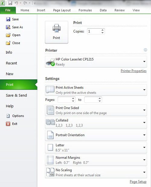 Как разместить электронную таблицу на одной странице в Excel