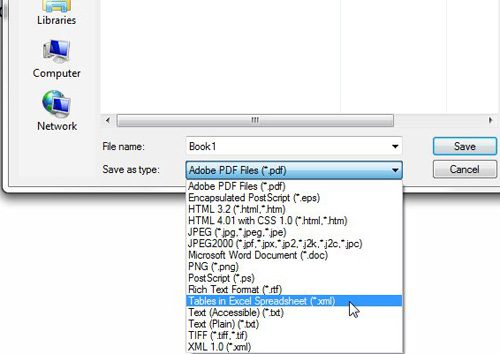 Как конвертировать PDF в Excel с помощью Acrobat