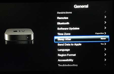 Как остановить Apple TV от перехода в спящий режим