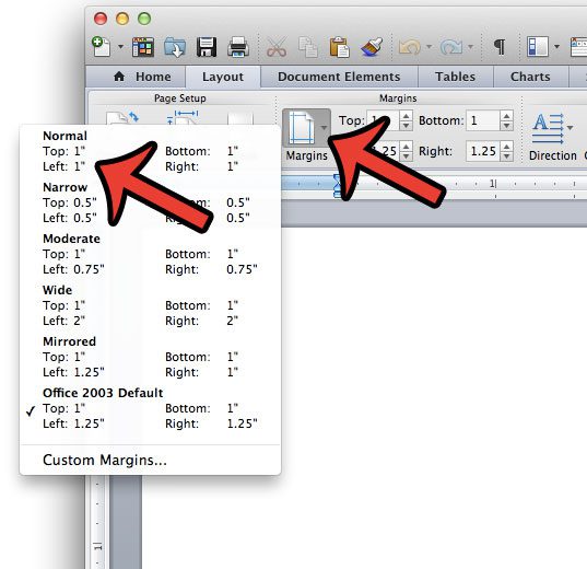 How To Set 1 Inch Page Margins