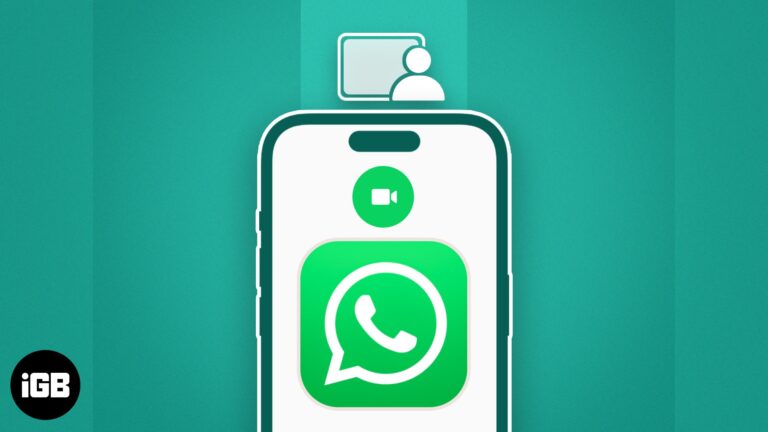 Как поделиться экраном во время видеозвонка WhatsApp на iPhone