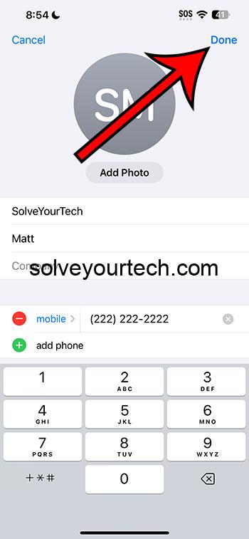 Как обновить контактный номер телефона на iPhone