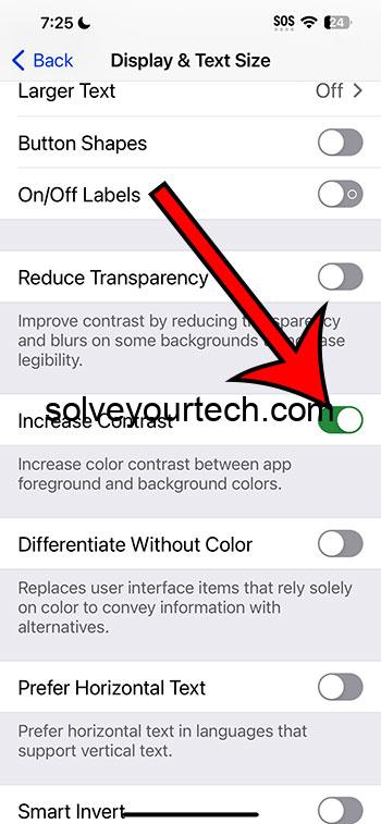 iOS 17 – Как увеличить контраст на iPhone