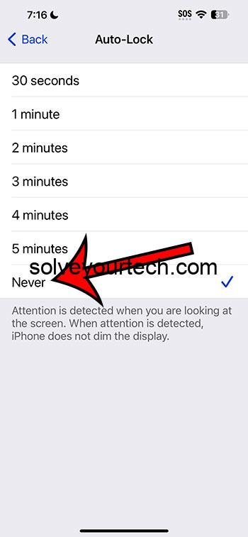 iOS 17 — как запретить автоматическую блокировку экрана на iPhone