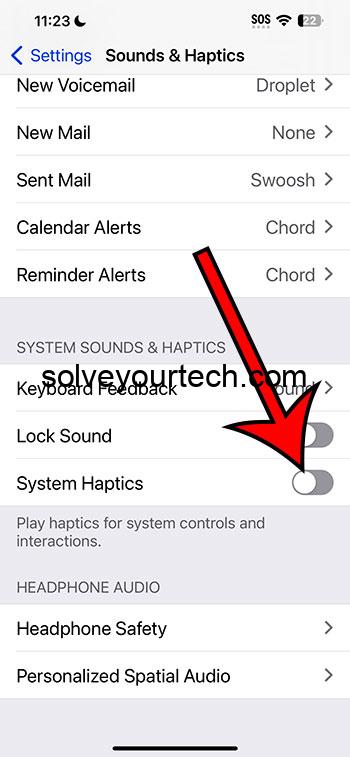 iOS 17 – Как отключить системные тактильные сигналы на iPhone