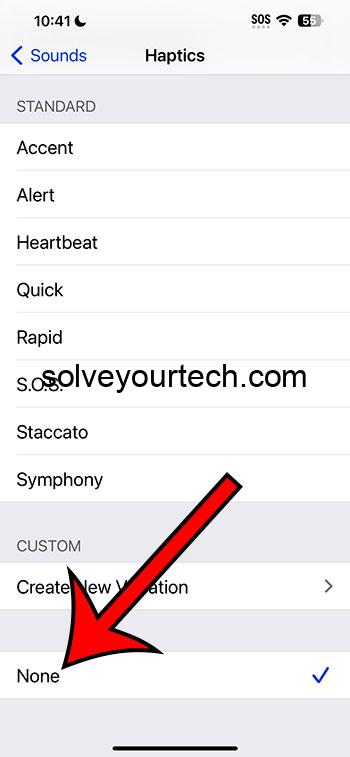iOS 17 Как отключить вибрацию текстового сообщения на iPhone