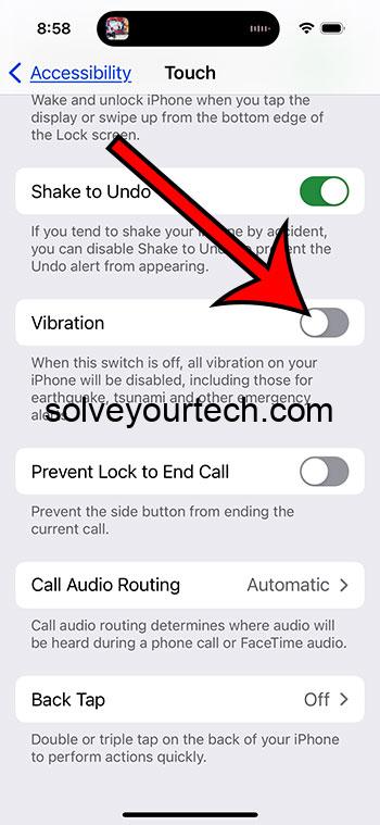 iPhone 15 — Как отключить всю вибрацию